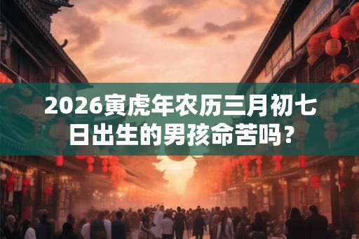 2026寅虎年农历三月初七日出生的男孩命苦吗? 2026寅虎年农历三月初七日出生的男孩命苦吗?