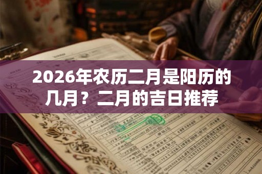 2026年农历二月是阳历的几月？二月的吉日推荐
