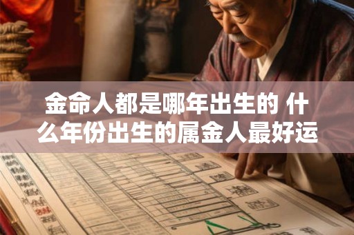 金命人都是哪年出生的 什么年份出生的属金人最好运