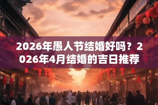 2026年愚人节结婚好吗？2026年4月结婚的吉日推荐