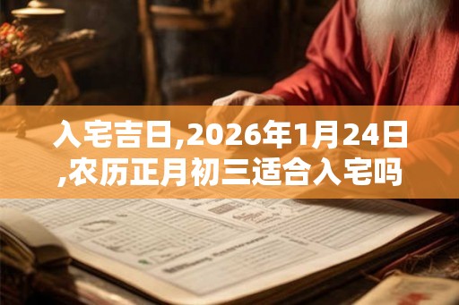 入宅吉日,2026年1月24日,农历正月初三适合入宅吗 入宅吉日,2026年1月24日,农历正月初三适合入宅吗