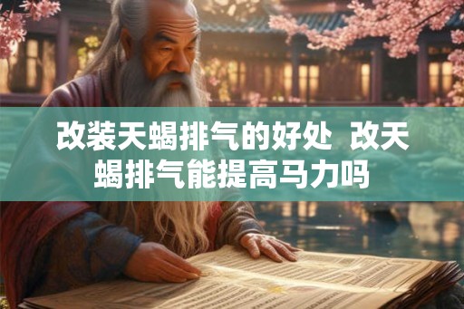 改装天蝎排气的好处  改天蝎排气能提高马力吗