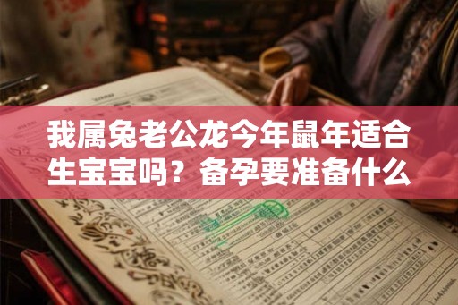 我属兔老公龙今年鼠年适合生宝宝吗？备孕要准备什么？