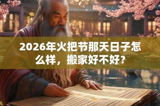 2026年火把节那天日子怎么样，搬家好不好？