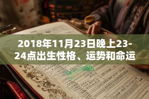 2018年11月23日晚上23-24点出生性格、运势和命运