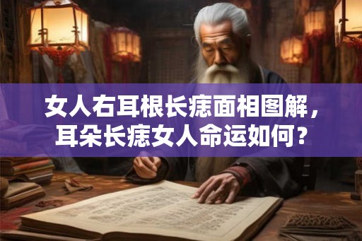 女人右耳根长痣面相图解，耳朵长痣女人命运如何？