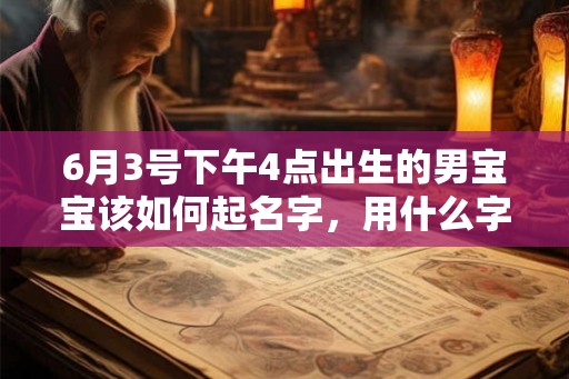 6月3号下午4点出生的男宝宝该如何起名字,用什么字好 6月3号下午4点出生的男宝宝该如何起名字,用什么字好