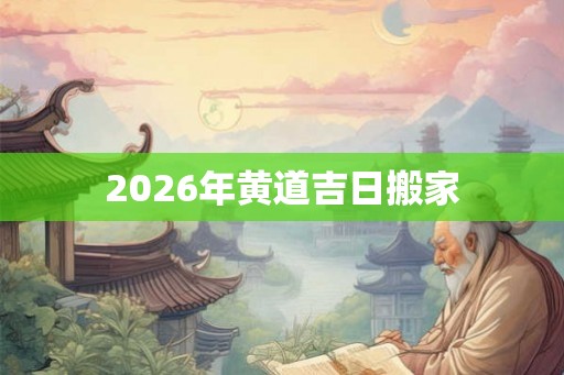 2026年黄道吉日搬家