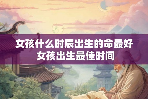 女孩什么时辰出生的命最好 女孩出生最佳时间