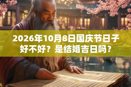 2026年10月8日国庆节日子好不好？是结婚吉日吗？