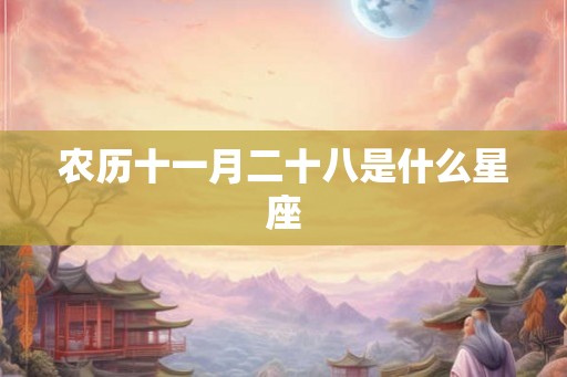 农历十一月二十八是什么星座
