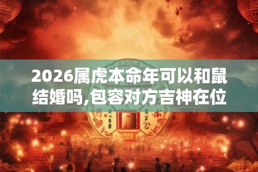 2026属虎本命年可以和鼠结婚吗,包容对方吉神在位