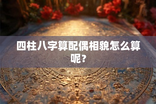 四柱八字算配偶相貌怎么算呢？