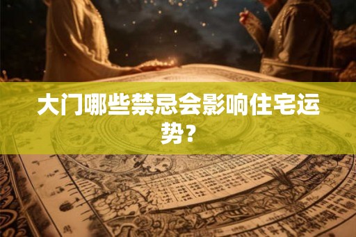大门哪些禁忌会影响住宅运势？