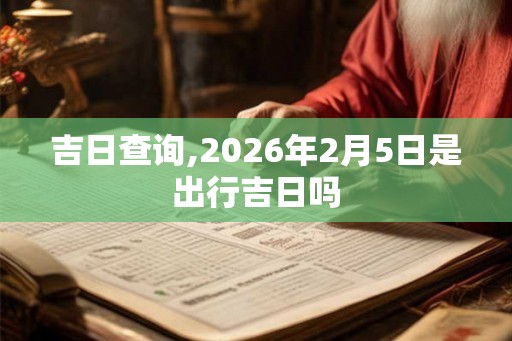 吉日查询,2026年2月5日是出行吉日吗