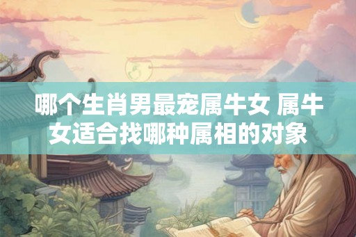哪个生肖男最宠属牛女 属牛女适合找哪种属相的对象 哪个生肖男最宠属牛女 属牛女适合找哪种属相的对象