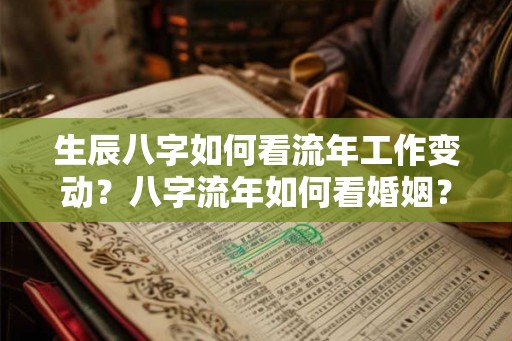 生辰八字如何看流年工作变动？八字流年如何看婚姻？