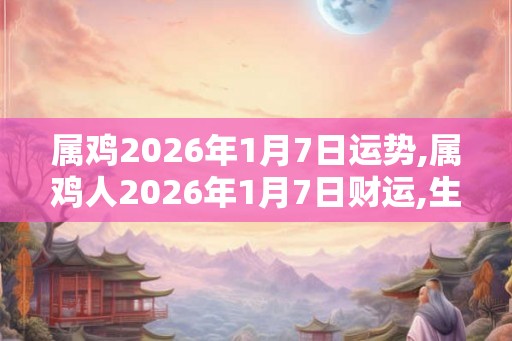属鸡2026年1月7日运势,属鸡人2026年1月7日财运,生肖鸡2026年1月7日运势