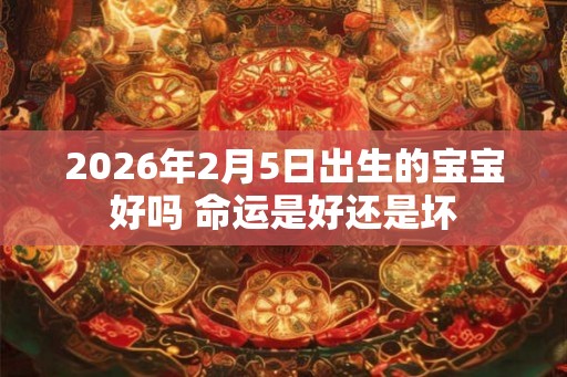 2026年2月5日出生的宝宝好吗 命运是好还是坏