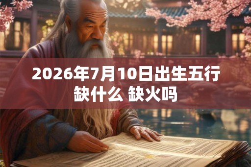 2026年7月10日出生五行缺什么 缺火吗