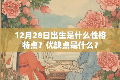 12月28日出生是什么性格特点?优缺点是什么? 12月28日出生是什么性格特点?优缺点是什么?