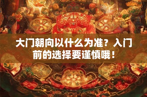 大门朝向以什么为准？入门前的选择要谨慎哦！