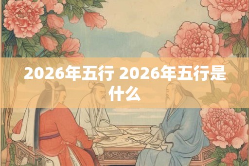 2026年五行 2026年五行是什么