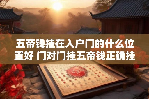 五帝钱挂在入户门的什么位置好 门对门挂五帝钱正确挂法