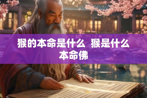 猴的本命是什么  猴是什么本命佛