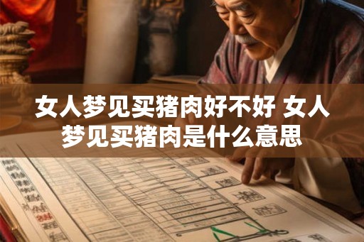 女人梦见买猪肉好不好 女人梦见买猪肉是什么意思