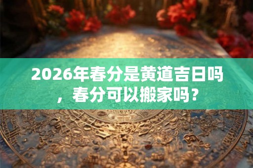 2026年春分是黄道吉日吗，春分可以搬家吗？