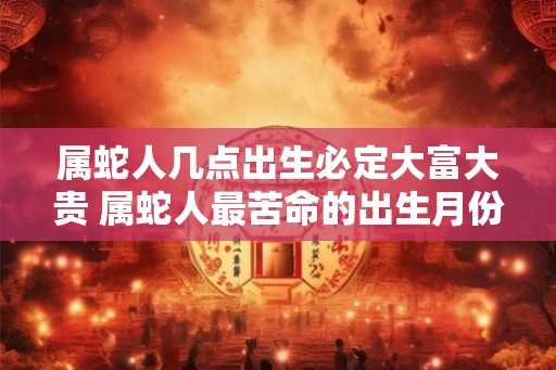 属蛇人几点出生必定大富大贵 属蛇人最苦命的出生月份