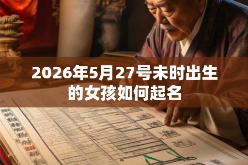 2026年5月27号未时出生的女孩如何起名
