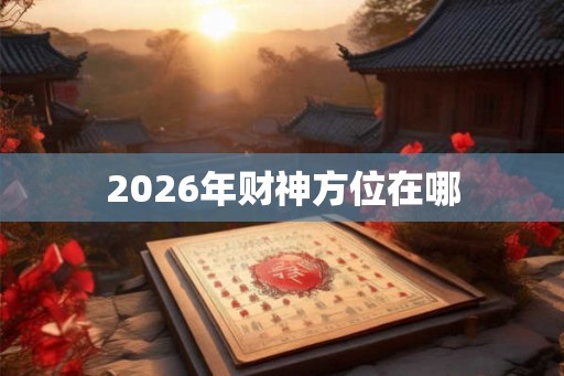 2026年财神方位在哪