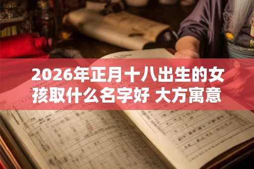 2026年正月十八出生的女孩取什么名字好 大方寓意好的名字推荐