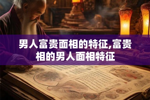 男人富贵面相的特征,富贵相的男人面相特征