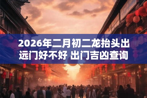 2026年二月初二龙抬头出远门好不好 出门吉凶查询 2026年二月初二龙抬头出远门好不好 出门吉凶查询