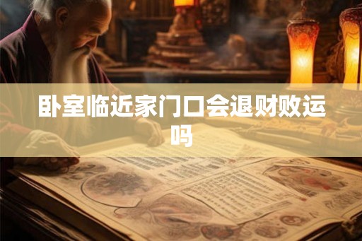 卧室临近家门口会退财败运吗 卧室临近家门口会退财败运吗