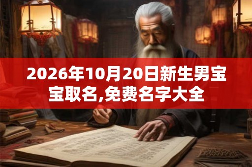 2026年10月20日新生男宝宝取名,免费名字大全