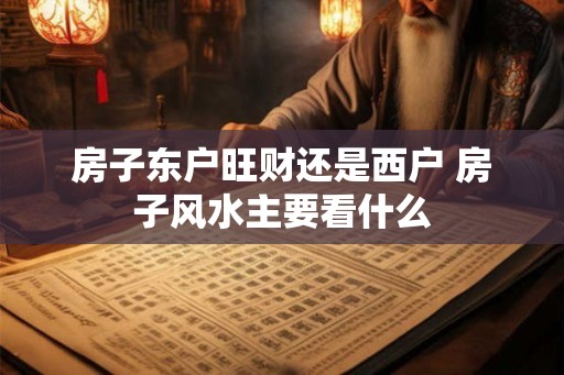 房子东户旺财还是西户 房子风水主要看什么