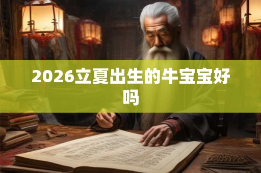 2026立夏出生的牛宝宝好吗