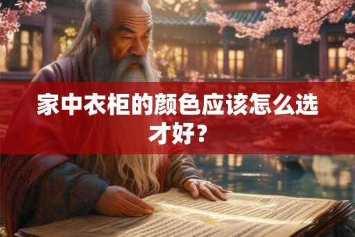 家中衣柜的颜色应该怎么选才好? 家中衣柜的颜色应该怎么选才好?