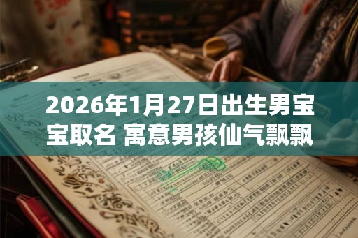 2026年1月27日出生男宝宝取名 寓意男孩仙气飘飘的名字