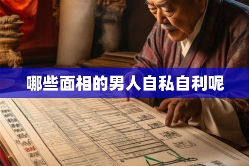 哪些面相的男人自私自利呢
