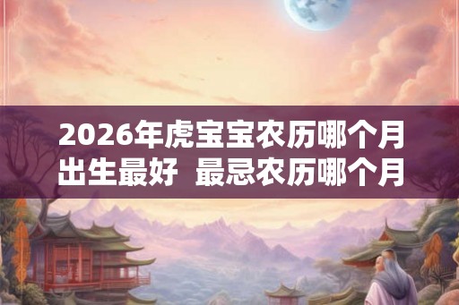2026年虎宝宝农历哪个月出生最好  最忌农历哪个月出生