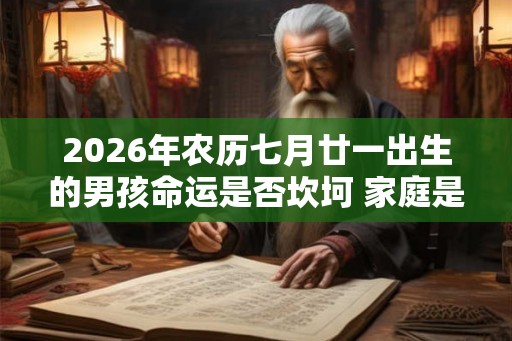 2026年农历七月廿一出生的男孩命运是否坎坷 家庭是否美满