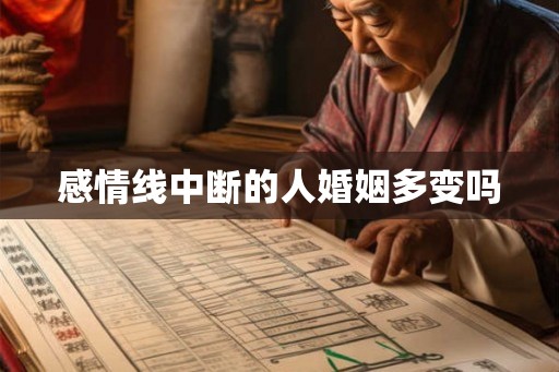感情线中断的人婚姻多变吗
