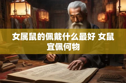 女属鼠的佩戴什么最好 女鼠宜佩何物