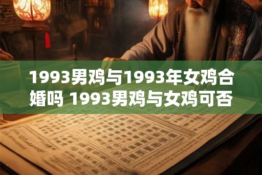 1993男鸡与1993年女鸡合婚吗 1993男鸡与女鸡可否配对