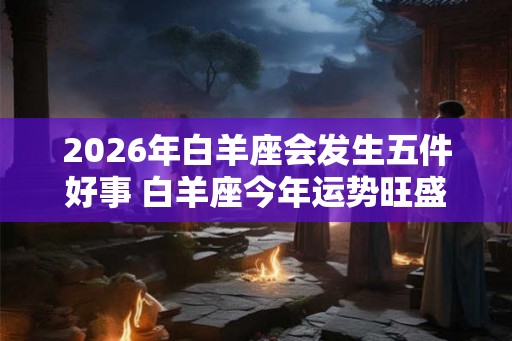 2026年白羊座会发生五件好事 白羊座今年运势旺盛吗
